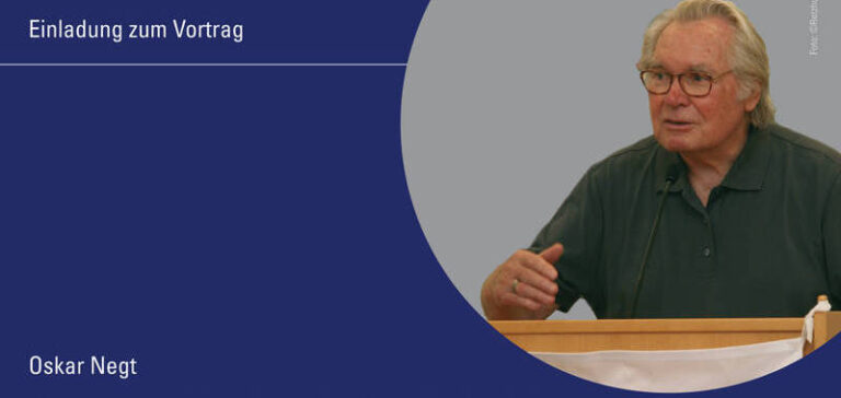 Nur noch Utopien sind realistisch: Oskar Negt an der PHSt