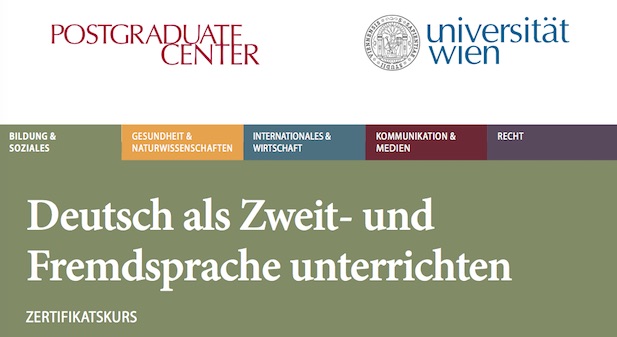 Neuer Zertifikatiskurs DaF/DaZ an der Universität Wien