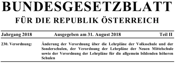 Lehrplan für Deutschförderklassen