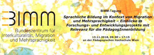 BIMM-Tagung am 13.11.2018 an der PH Wien