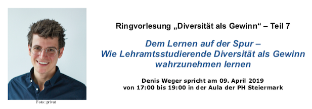 Ringvorlesung „Diversität als Gewinn“ zum Thema Kompetenzenticklung im Lehramtsstudium