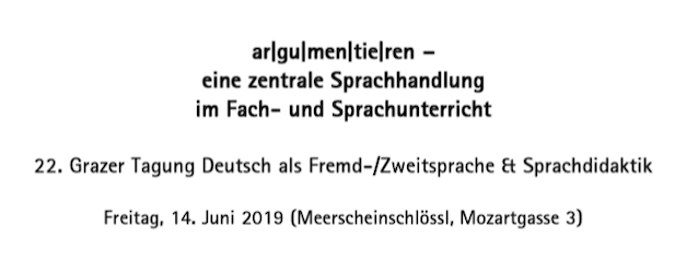 22. Grazer Tagung Deutsch als Fremd-/Zweitsprache & Sprachdidaktik