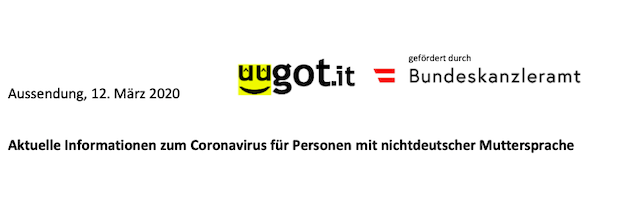Aktuelle Informationen zum Coronavirus für Personen mit nichtdeutscher Muttersprache