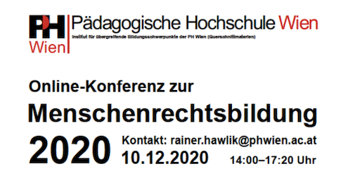 Online-Konferenz zur Menschenrechtsbildung